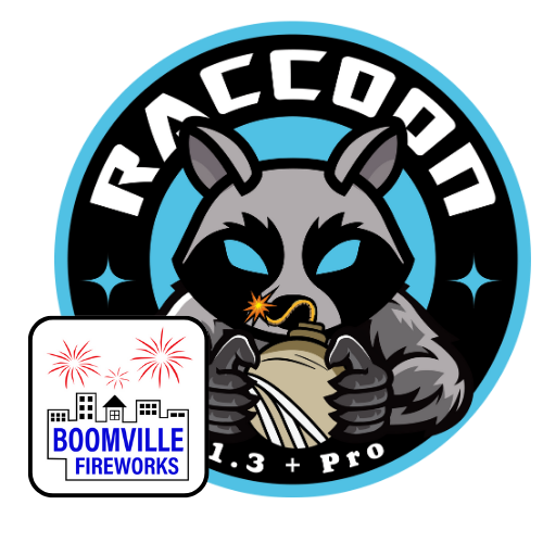 Raccoon Compound Cake | Boomville Fireworks, LLC